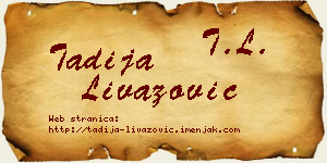 Tadija Livazović vizit kartica